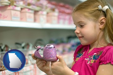 shoe store with Georgia icon