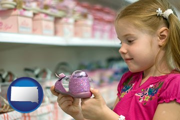 shoe store with South Dakota icon